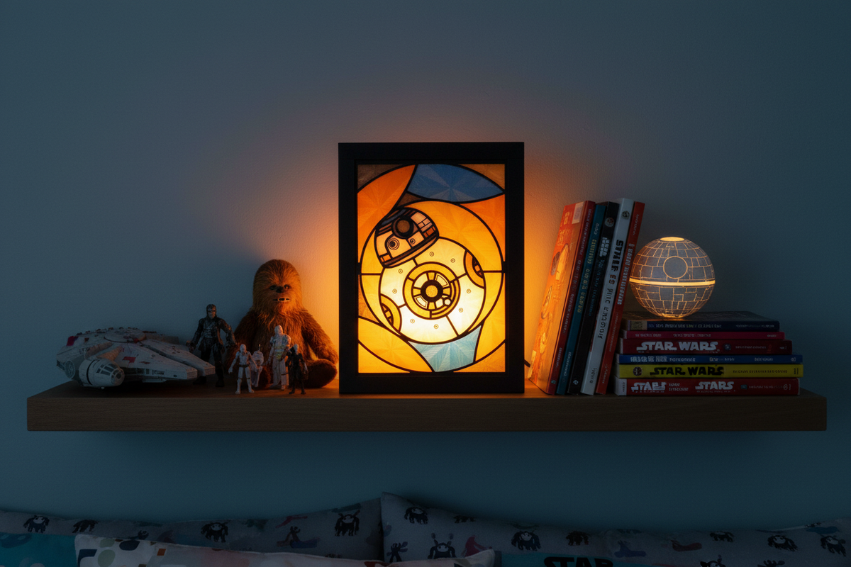 Star Wars BB-8 Stained Glass Light Box