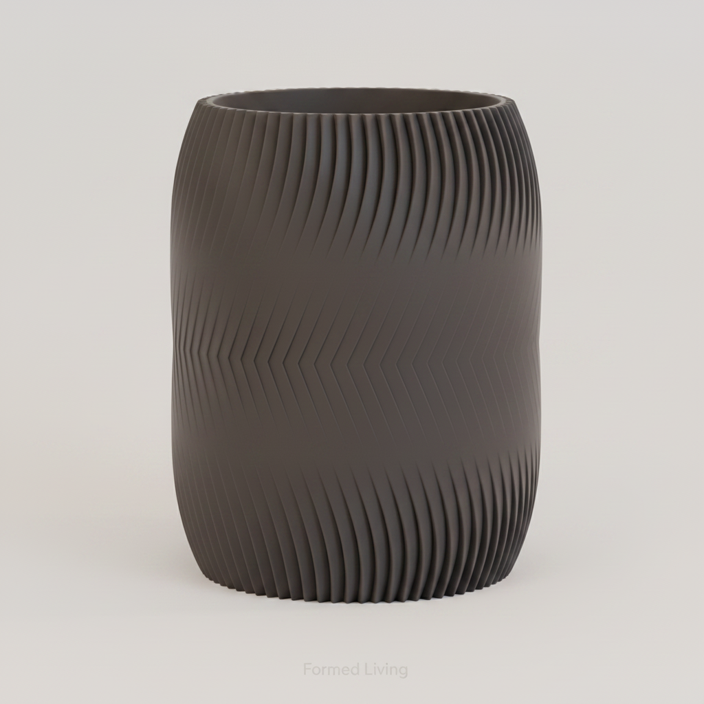 Textured Bathroom Organizer Cup