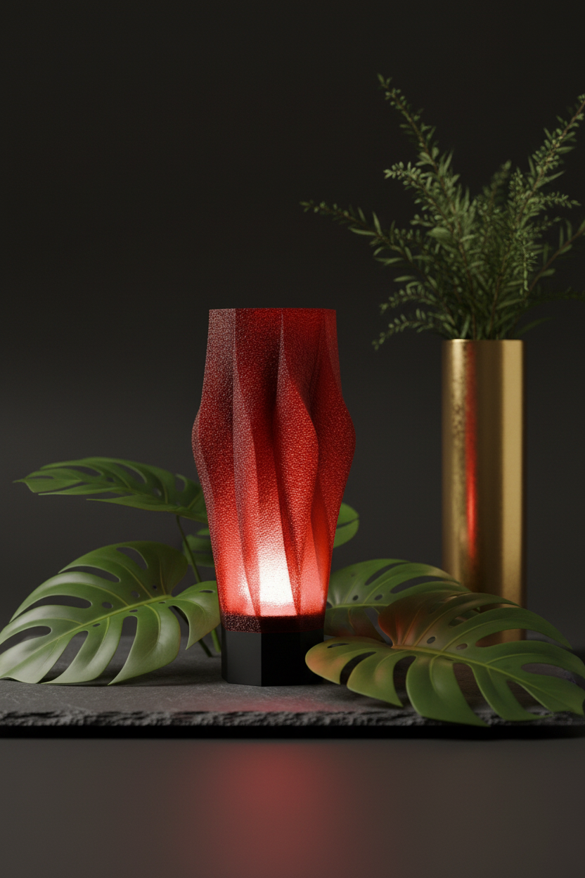 Sculptural Spiral Desk Lamp