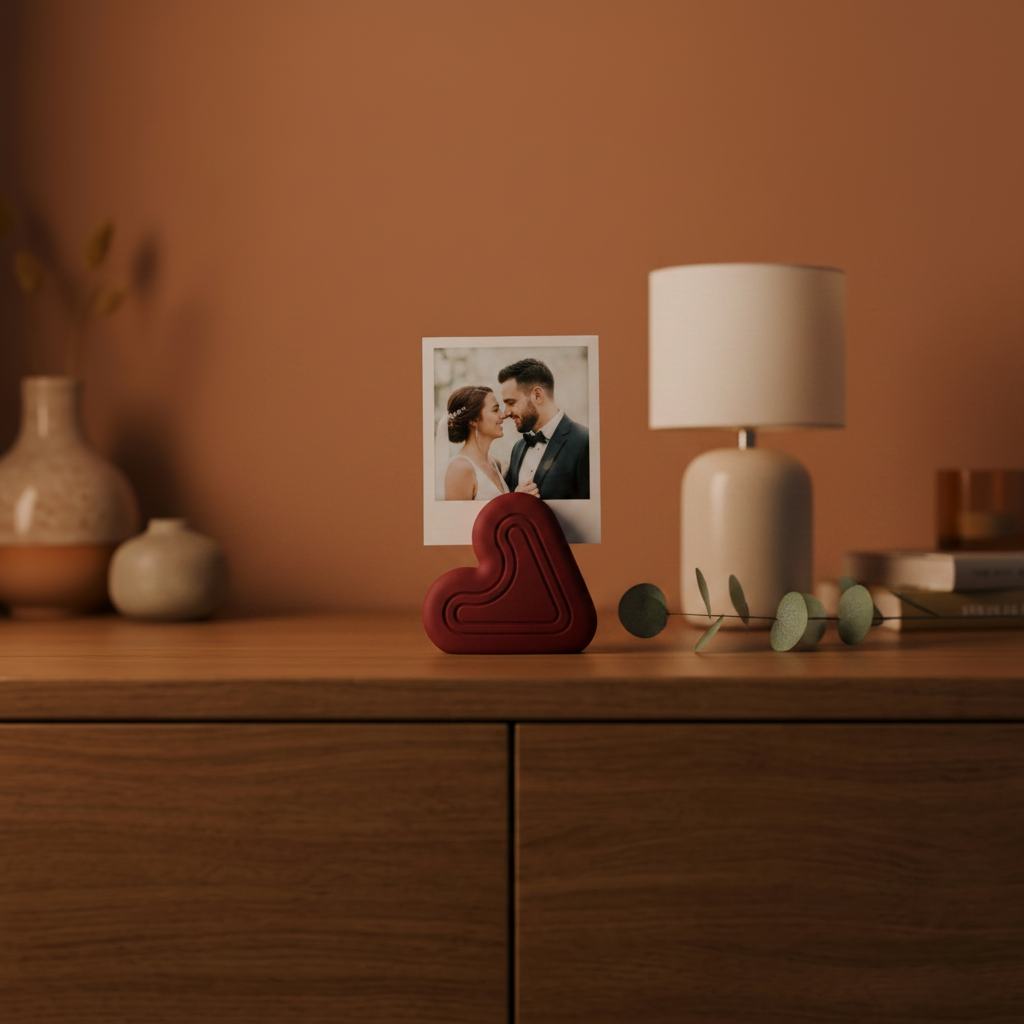 Heart Photo Holder Stand