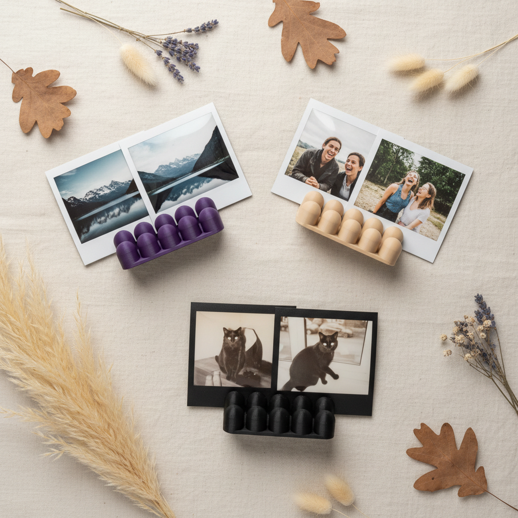 Double Bobble Photo Holder for Instant Prints
