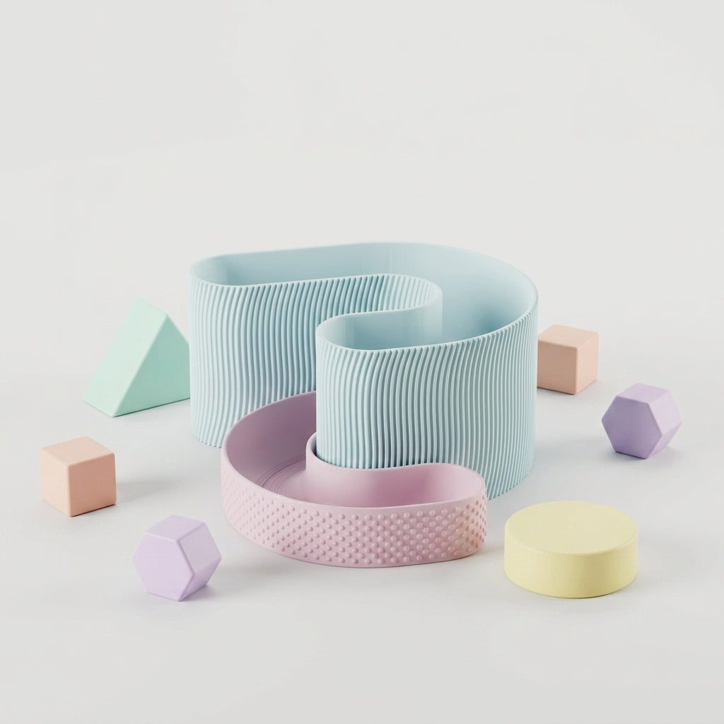 Modern Minimalist Interlocking Desktop Organizer - lifestyle render 3
