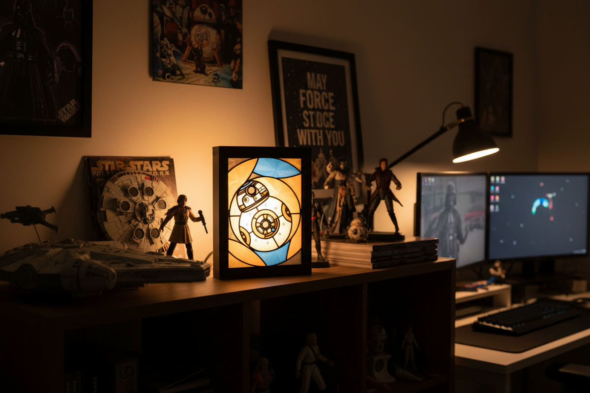Star Wars BB-8 Stained Glass Light Box