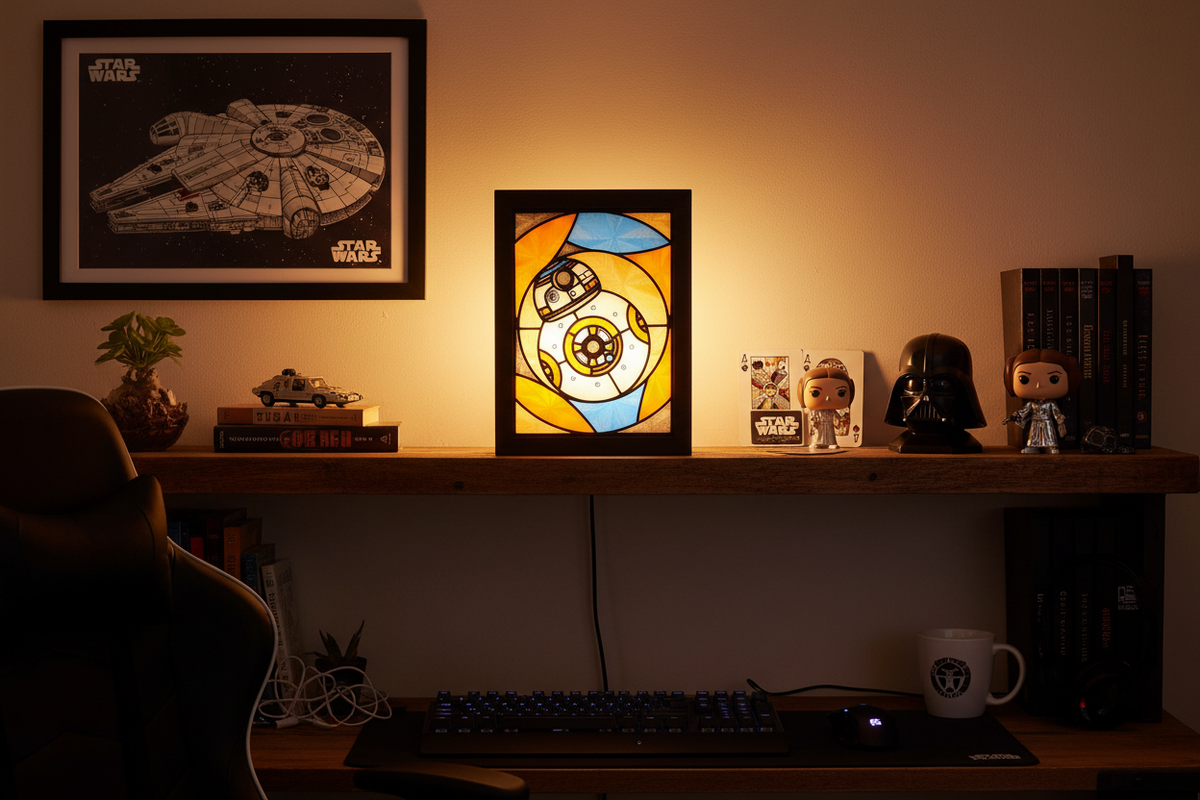 Star Wars BB-8 Stained Glass Light Box
