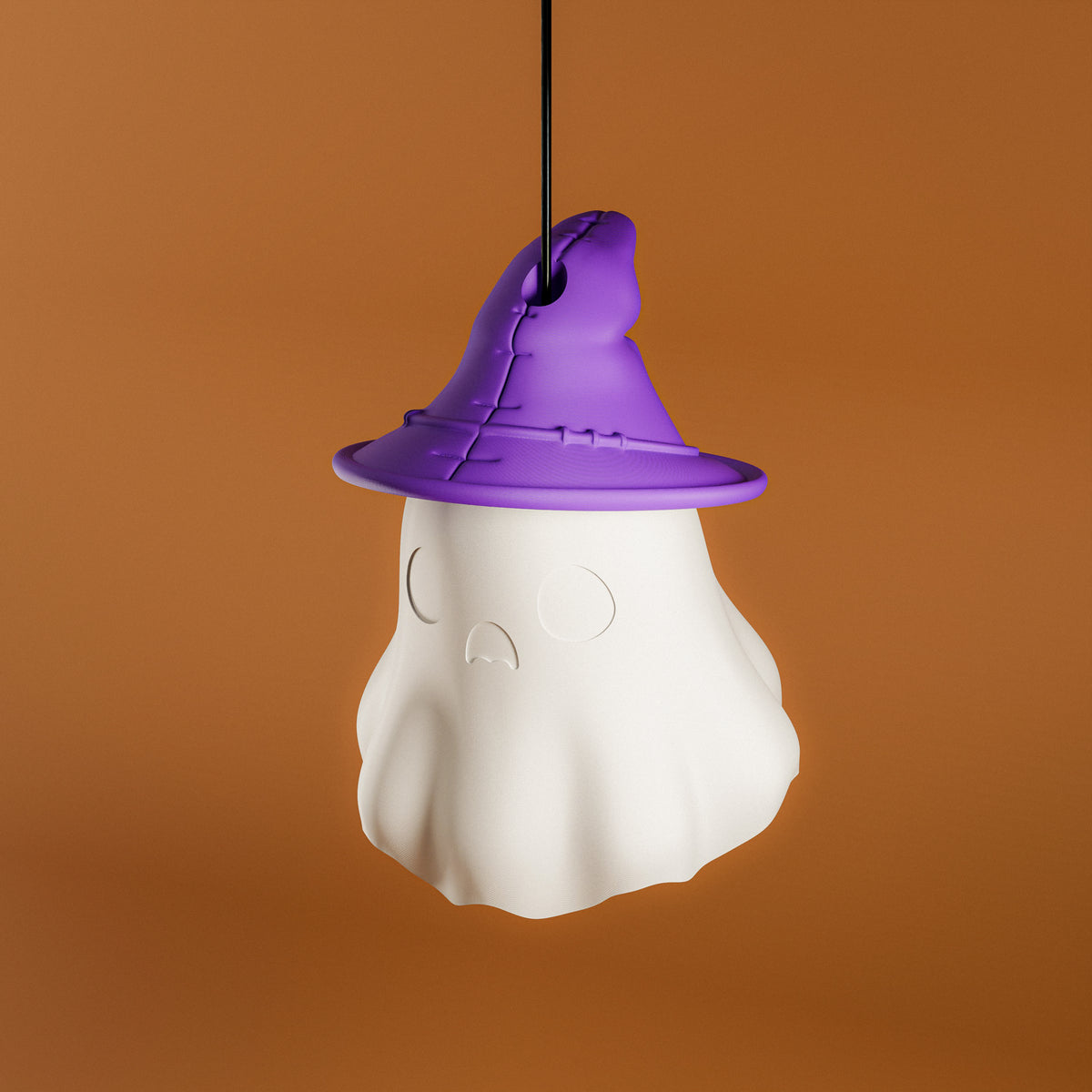 Ghost hanging lamp with top hat