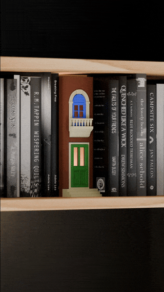 Miniature Door and Window Book Nook Insert