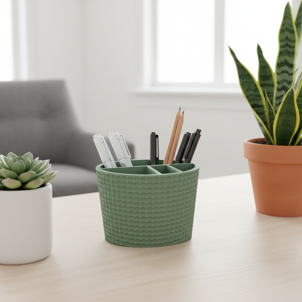 GravityDock – The Dotted-Textured Pen Holder with a Twist