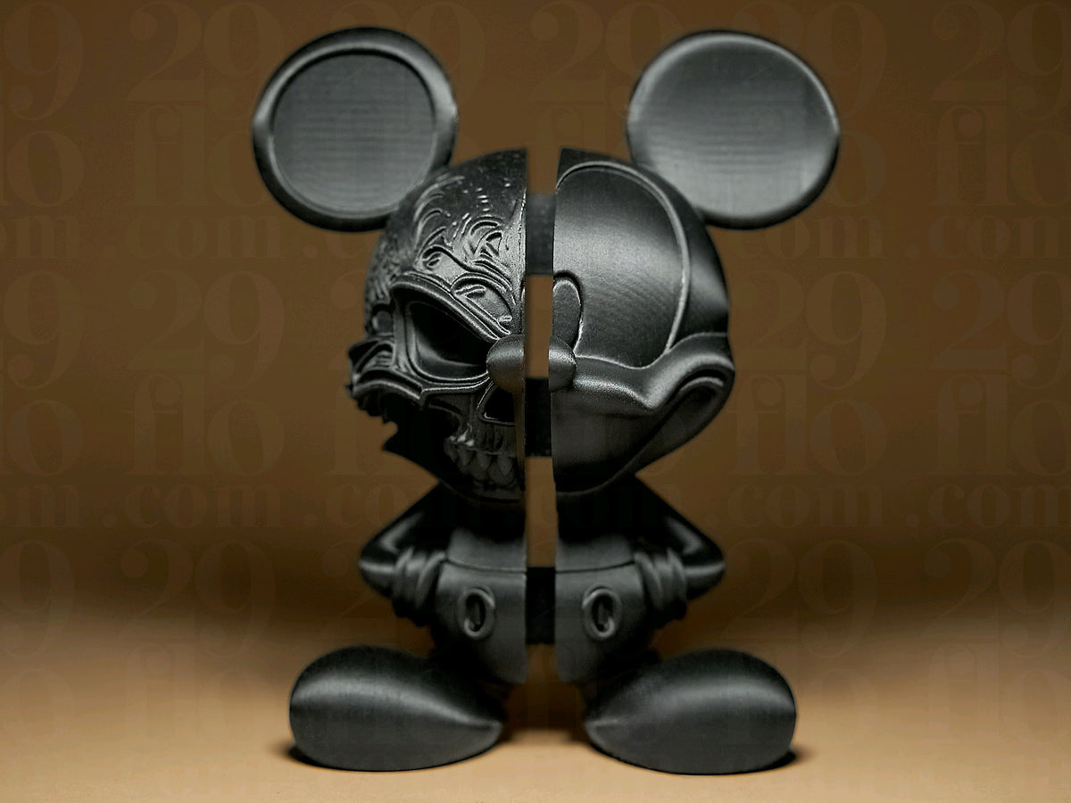 Mickey Mouse Two Face decorative sculpture front view