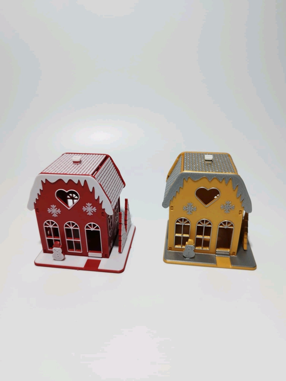House to build model with the flat kit pieces alongside the completed house
