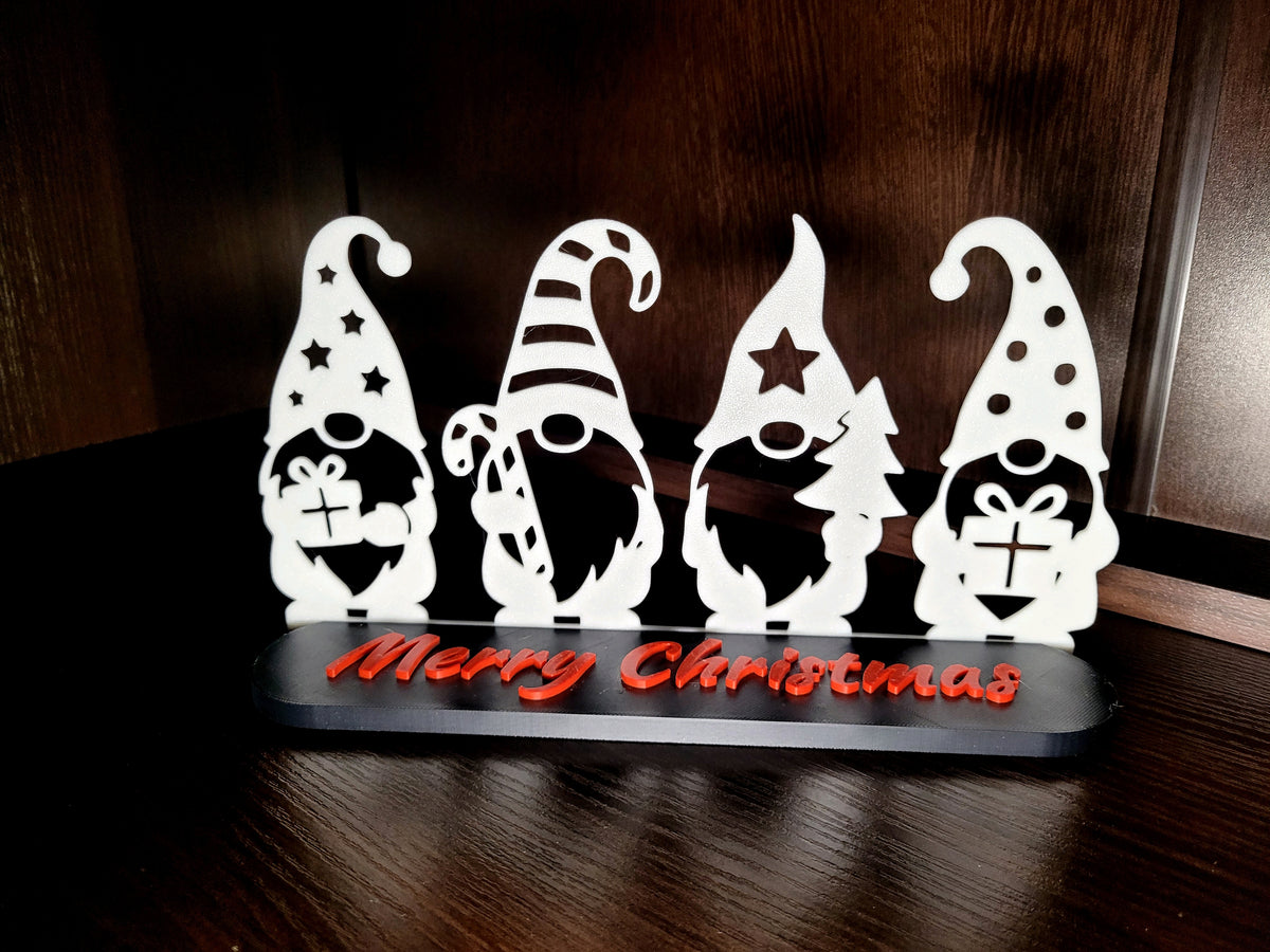 Gonk characters Christmas table topper design reference