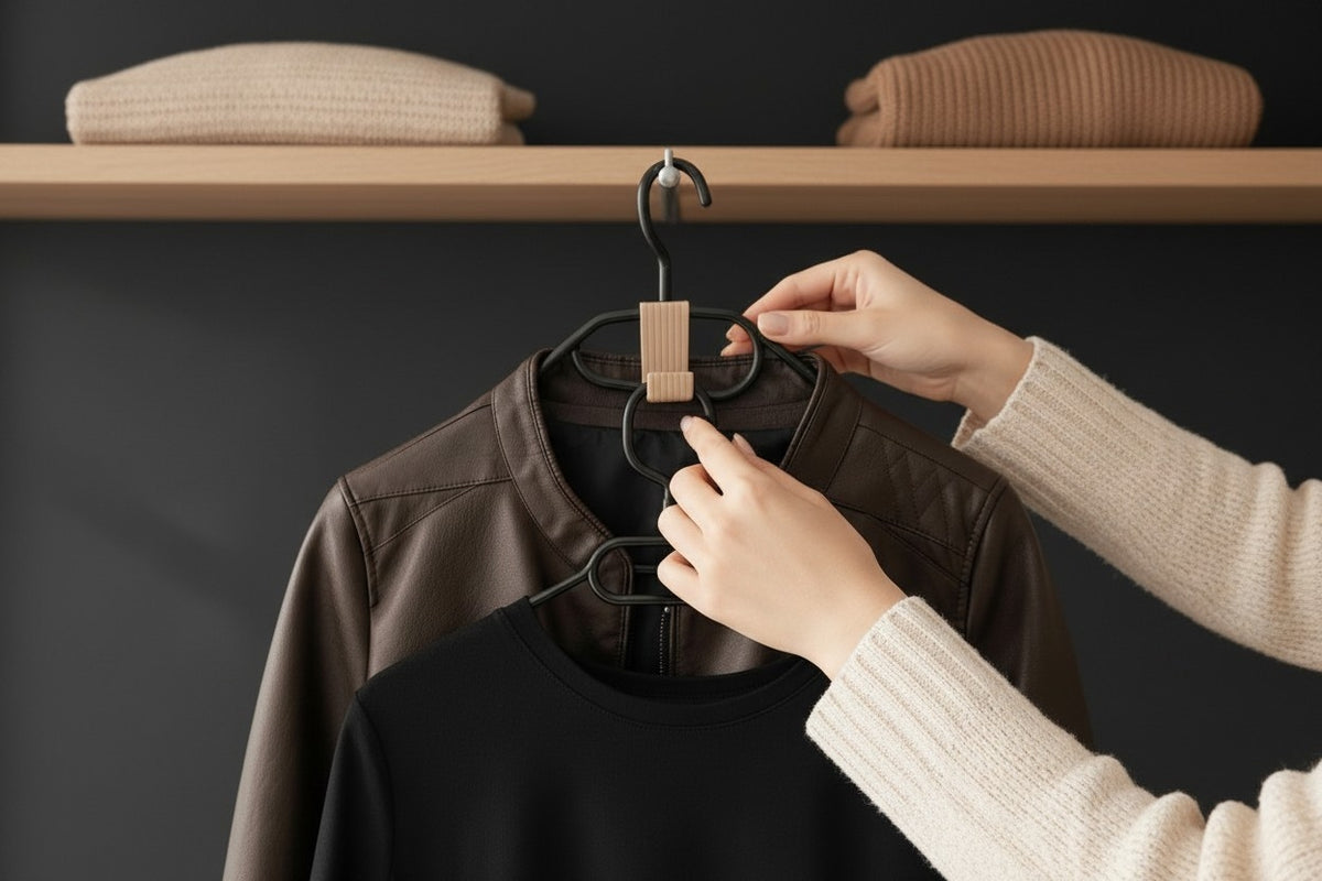 Clever Hook for Clothes Hangers — Space-Saving Wardrobe Organiser