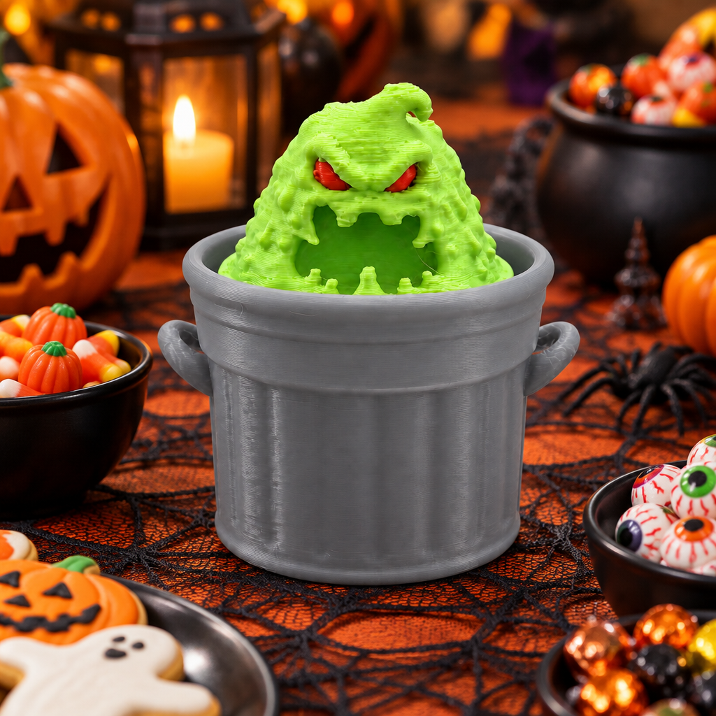 Trash Slime Monster Clicker at Halloween party