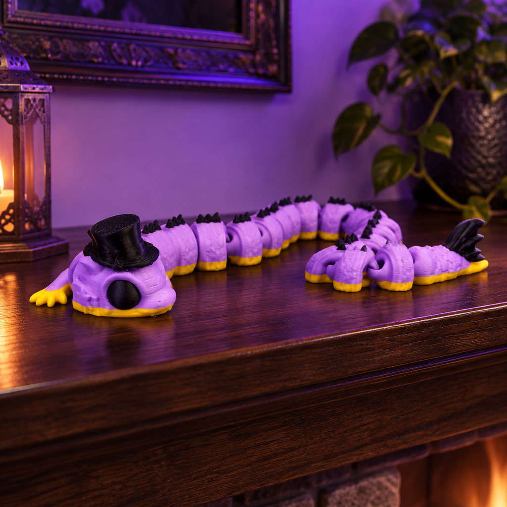 Wizard Dragon on dark mantel