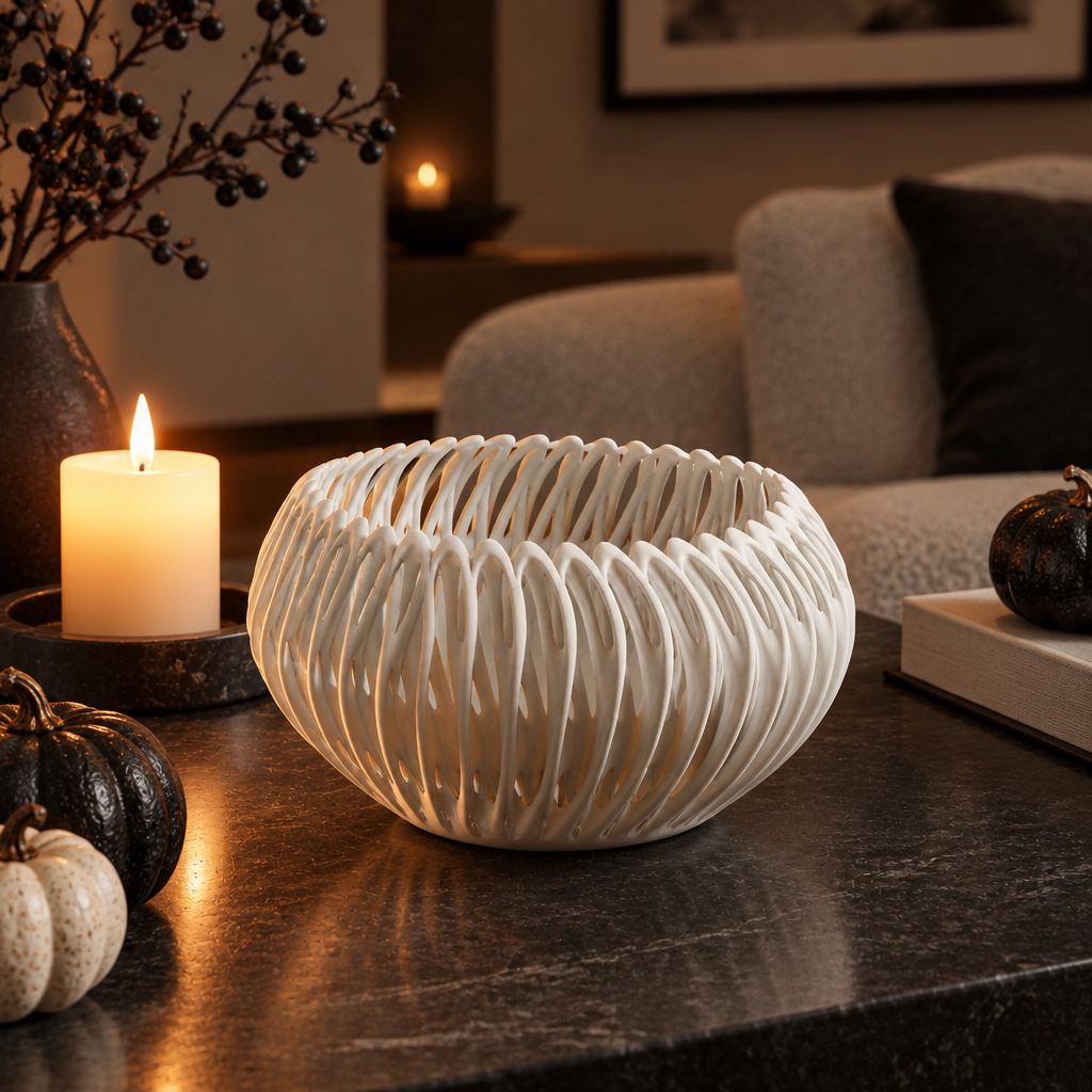 Bone Bowl on a dark stone table