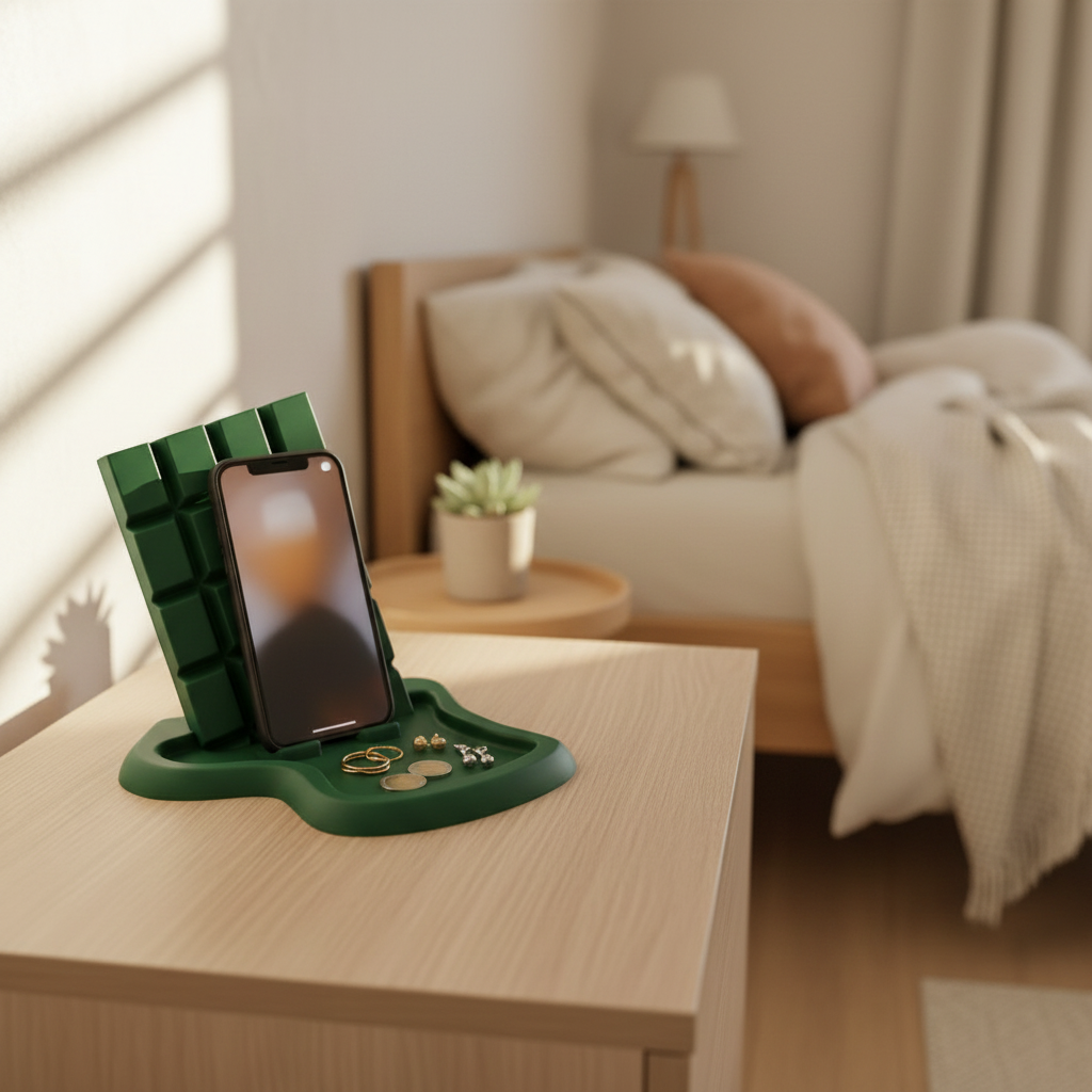 Chocolate Bar Catchall Tray - Green colourway lifestyle 2