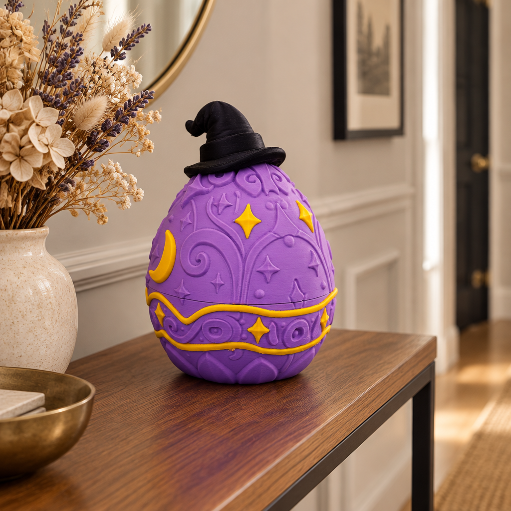 Wizard Dragon Egg box on a hallway console