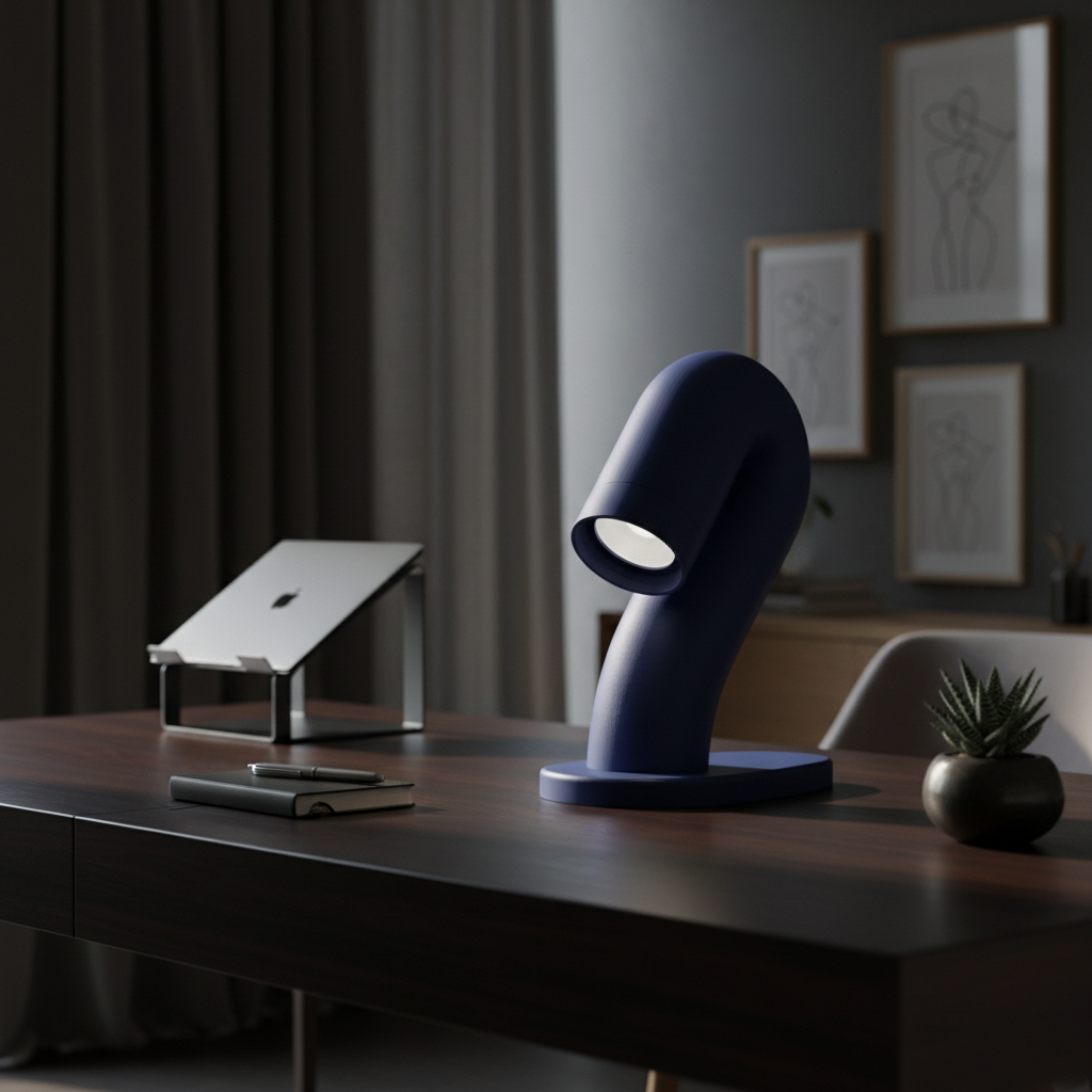 Wibble Desk Lamp dark moody home office