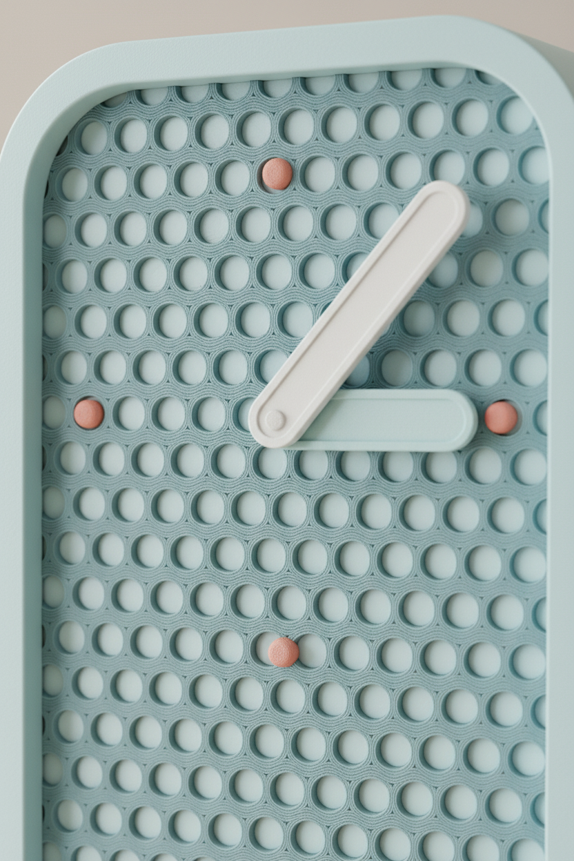 Macro mesh face detail with hour markers - lifestyle