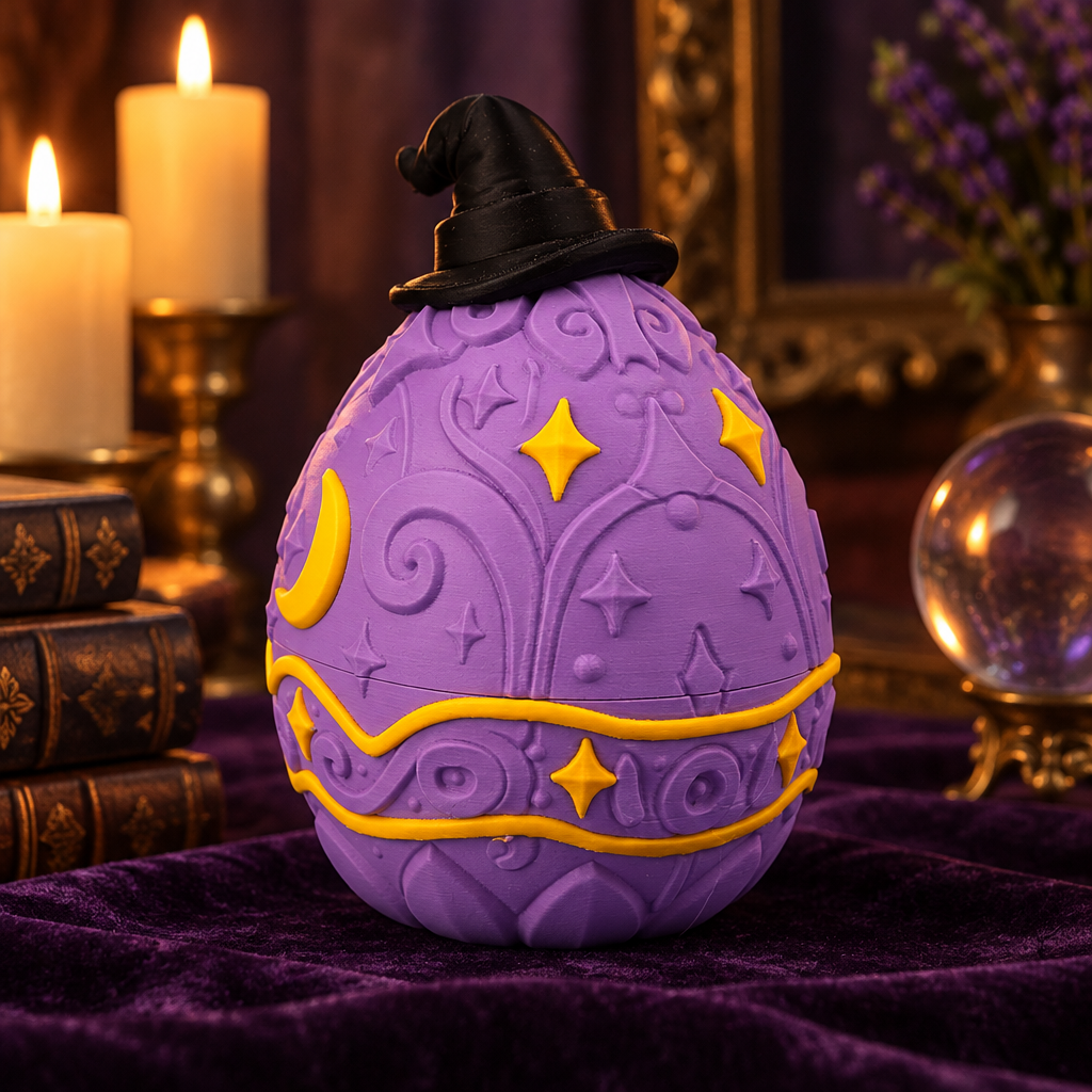 Wizard Dragon Egg box on dark velvet
