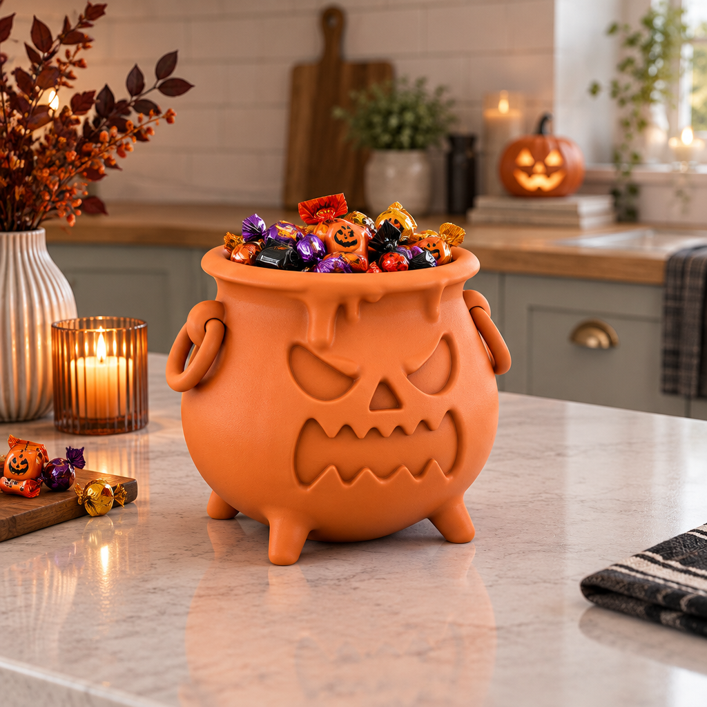 Boiler Candy Bowl on a kitchen island
