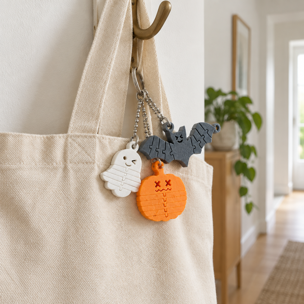 Spookyflex trio with a canvas tote
