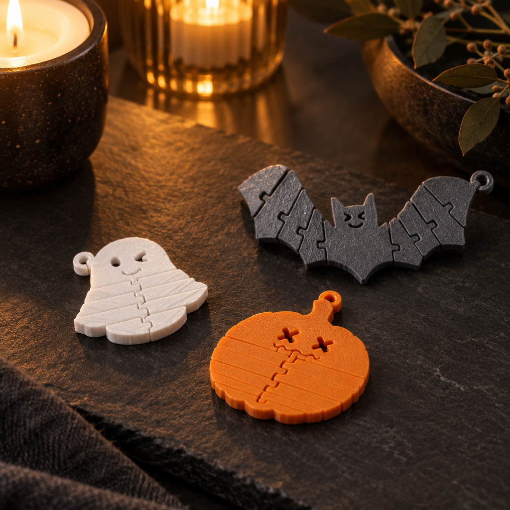 Spookyflex trio on dark slate