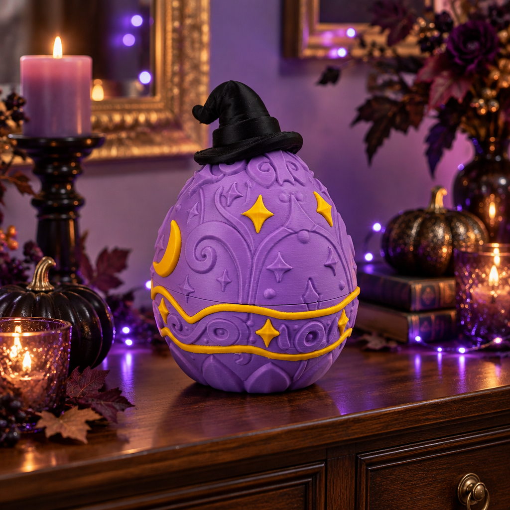 Wizard Dragon Egg box on a party sideboard