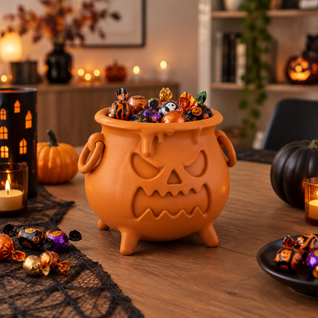 Boiler Candy Bowl on a Halloween party table