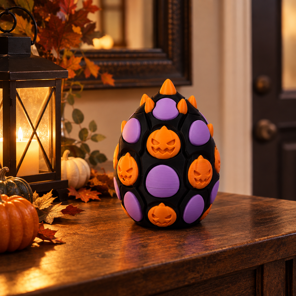 Halloween Dragon Egg on entryway console