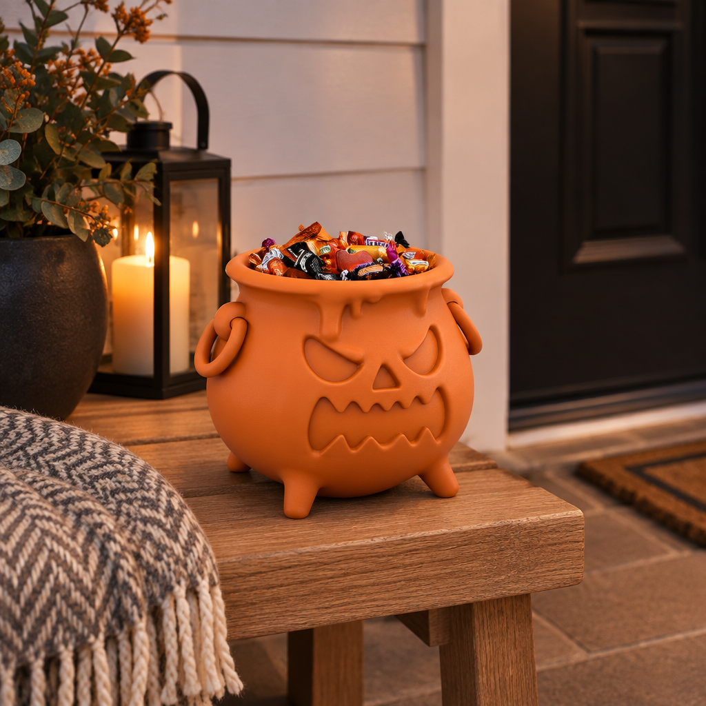 Boiler Candy Bowl by a sheltered entryway