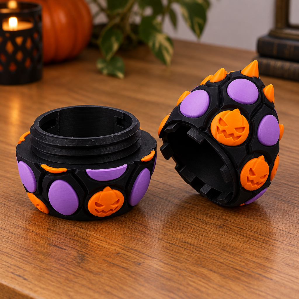 Open Halloween Dragon Egg showing empty interior