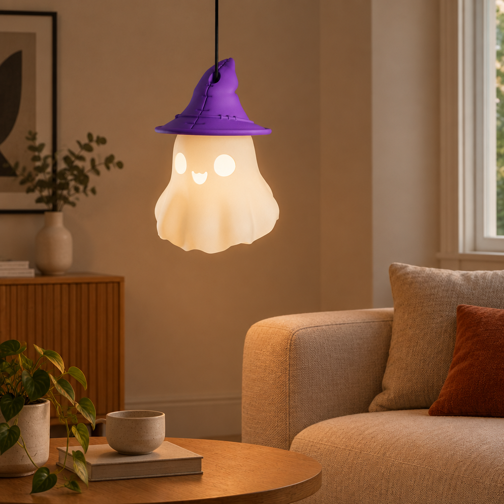 Ghost lamp in a living room