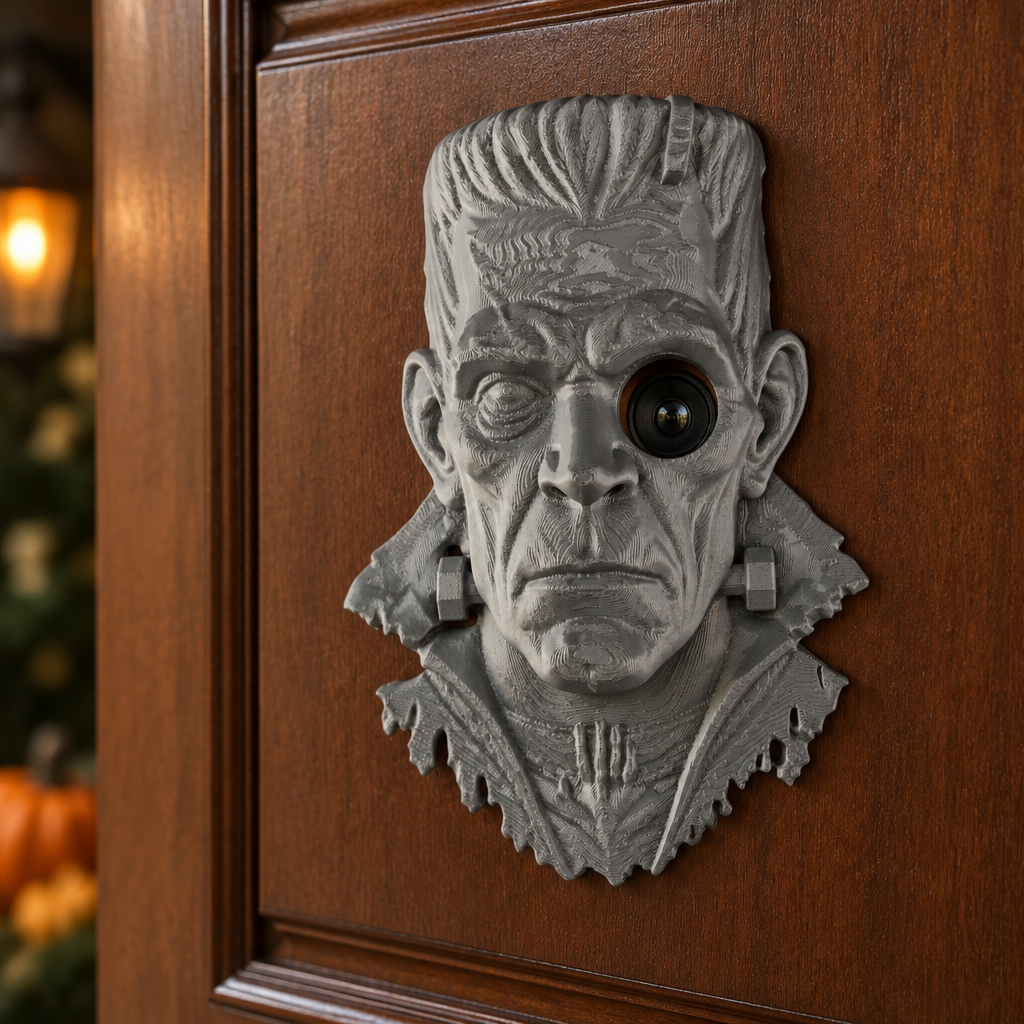 Close-up of Frankenstein peephole eye
