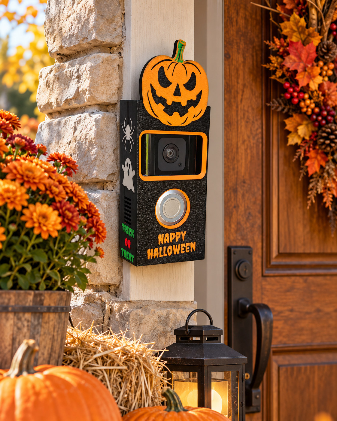 Halloween Video Doorbell Cover