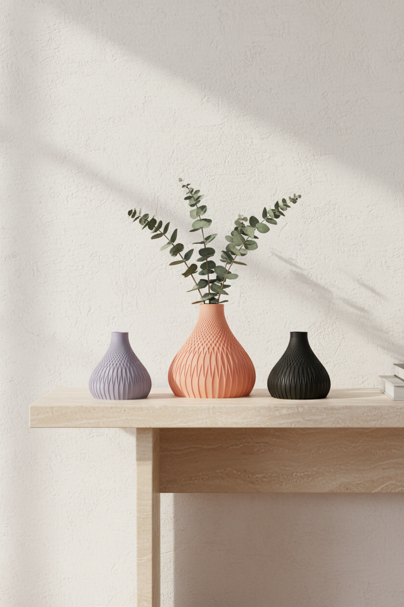 Textured Gourd Vase