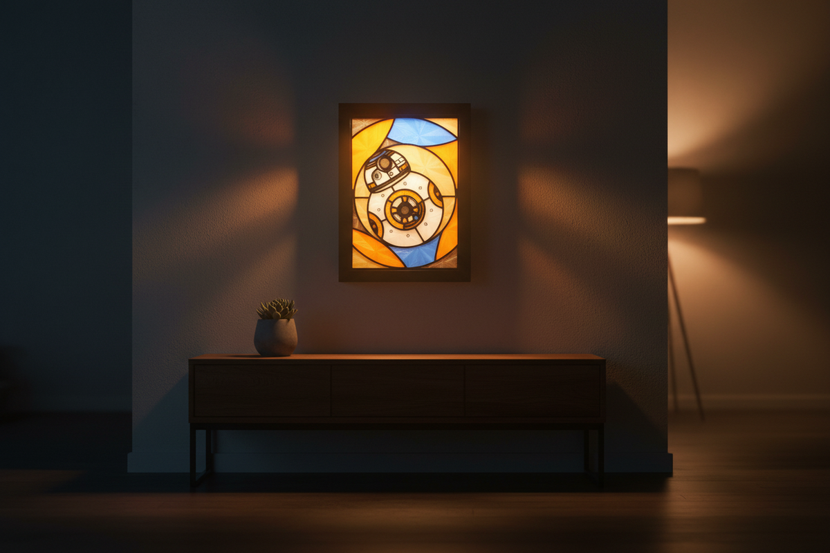 Star Wars BB-8 Stained Glass Light Box