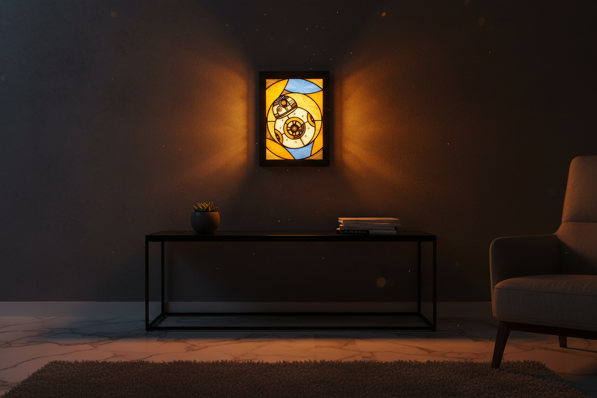 Star Wars BB-8 Stained Glass Light Box