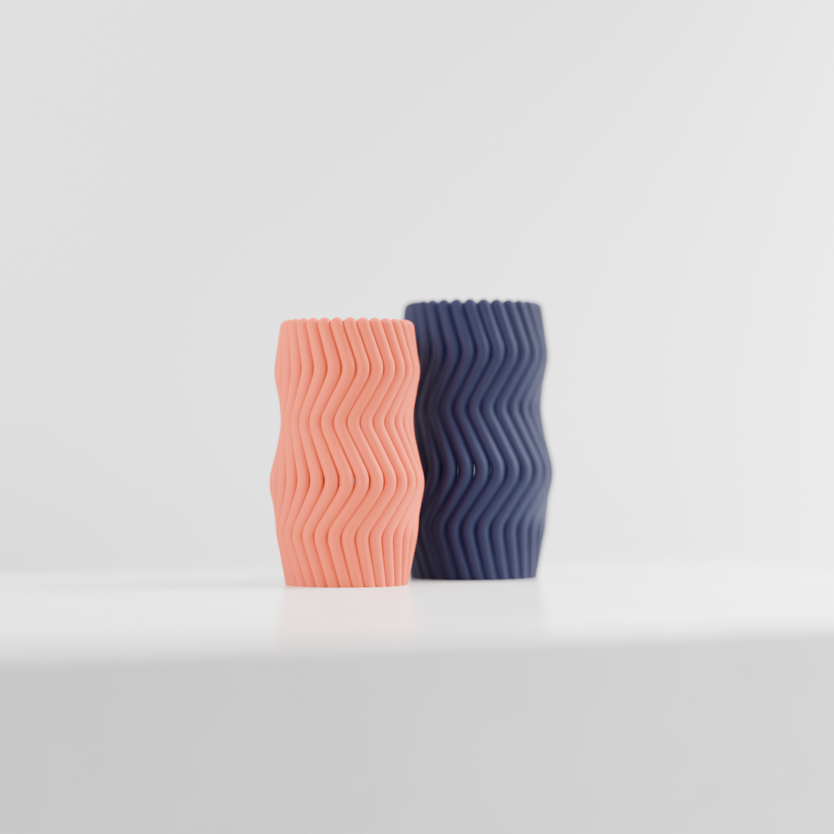 Wavy Twist Vase Set