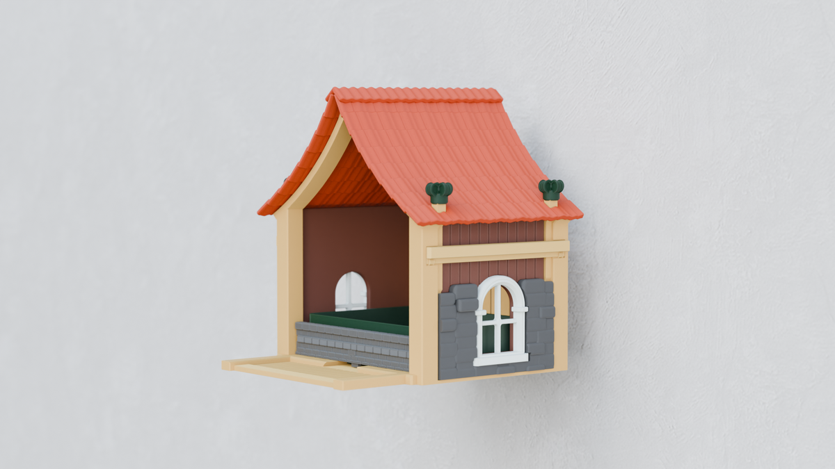 Cabin Bird Feeder