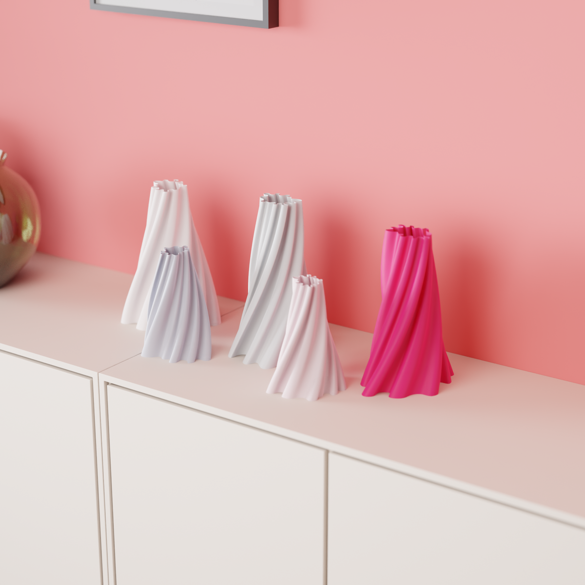 Modern Spiral Twist Vase