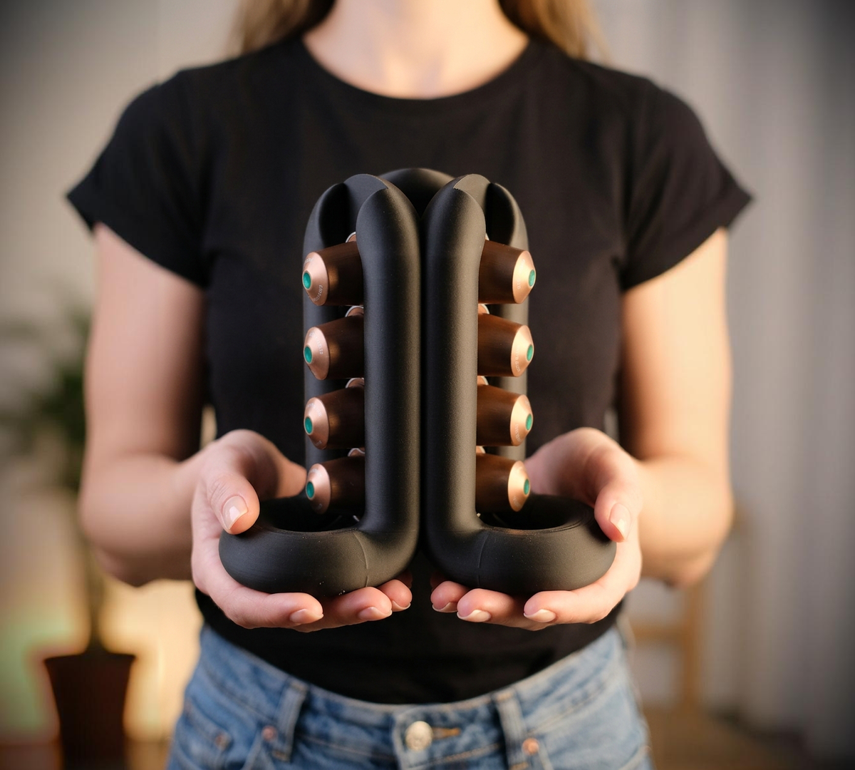 Three-Way Wibble Coffee Pod Holder main render