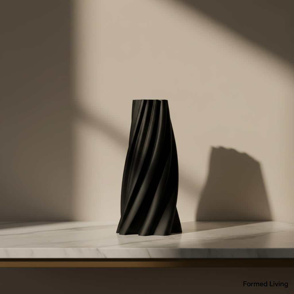 Modern Spiral Twist Vase