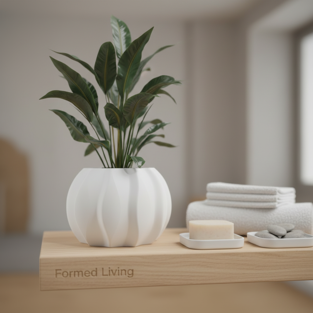 Modern Ripple Planter