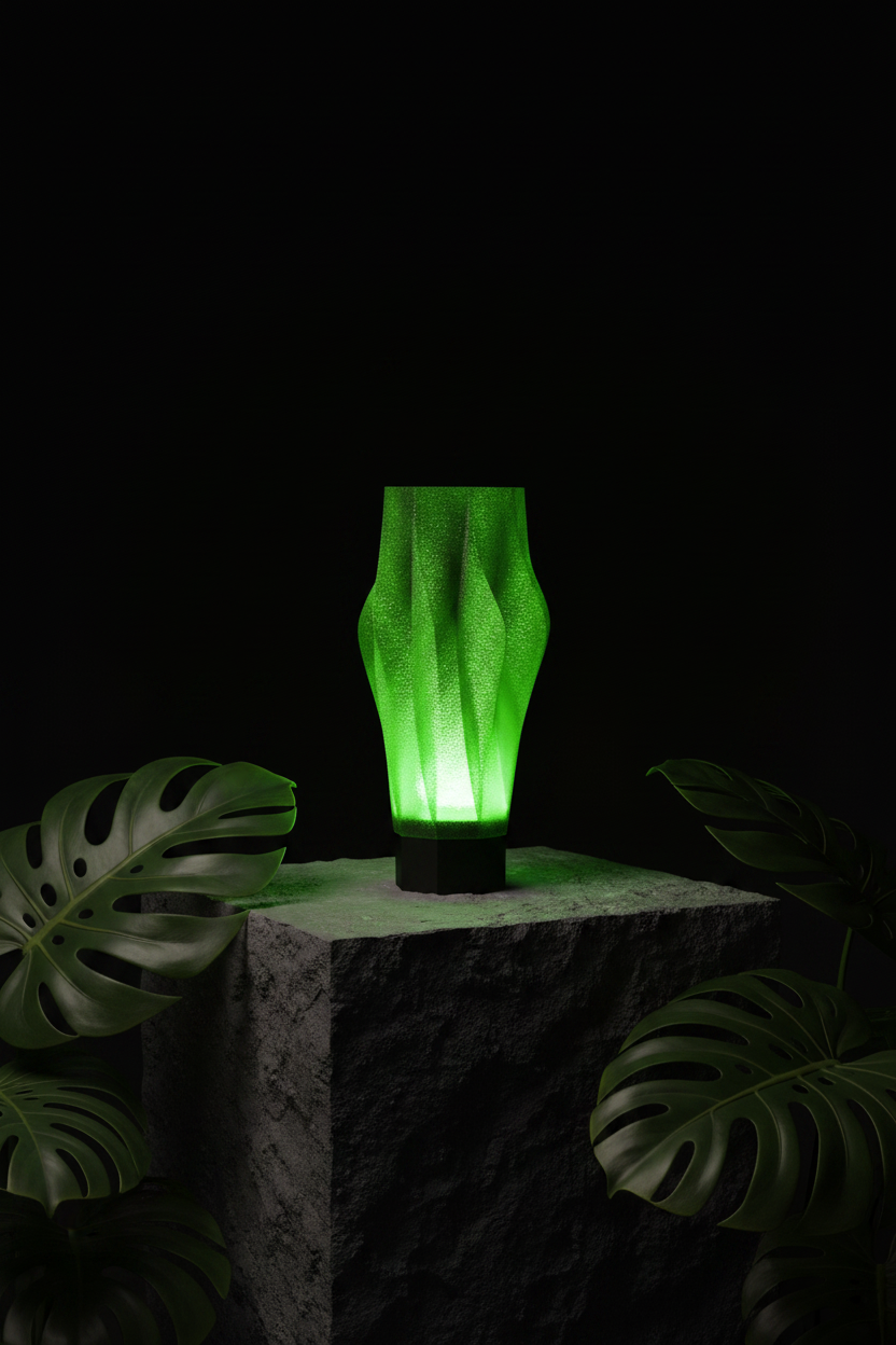 Sculptural Spiral Desk Lamp