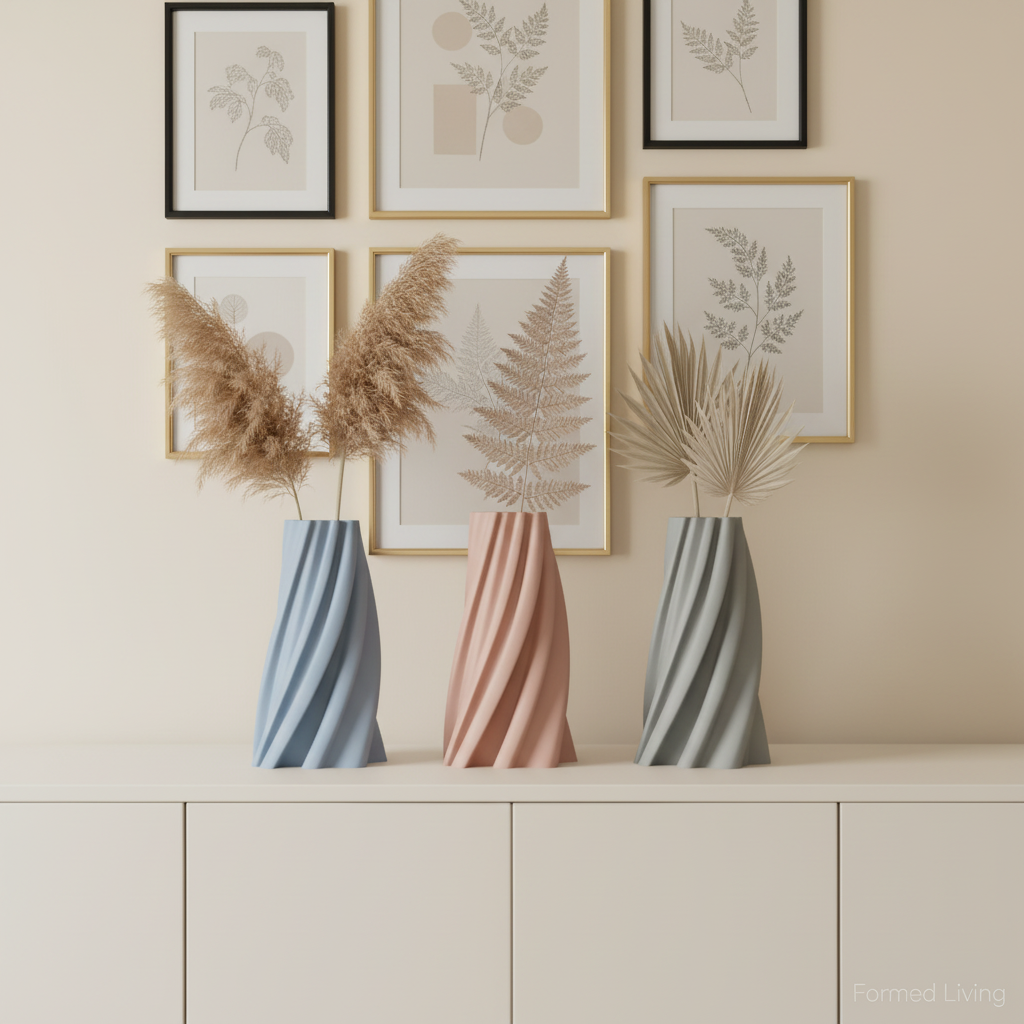 Modern Spiral Twist Vase