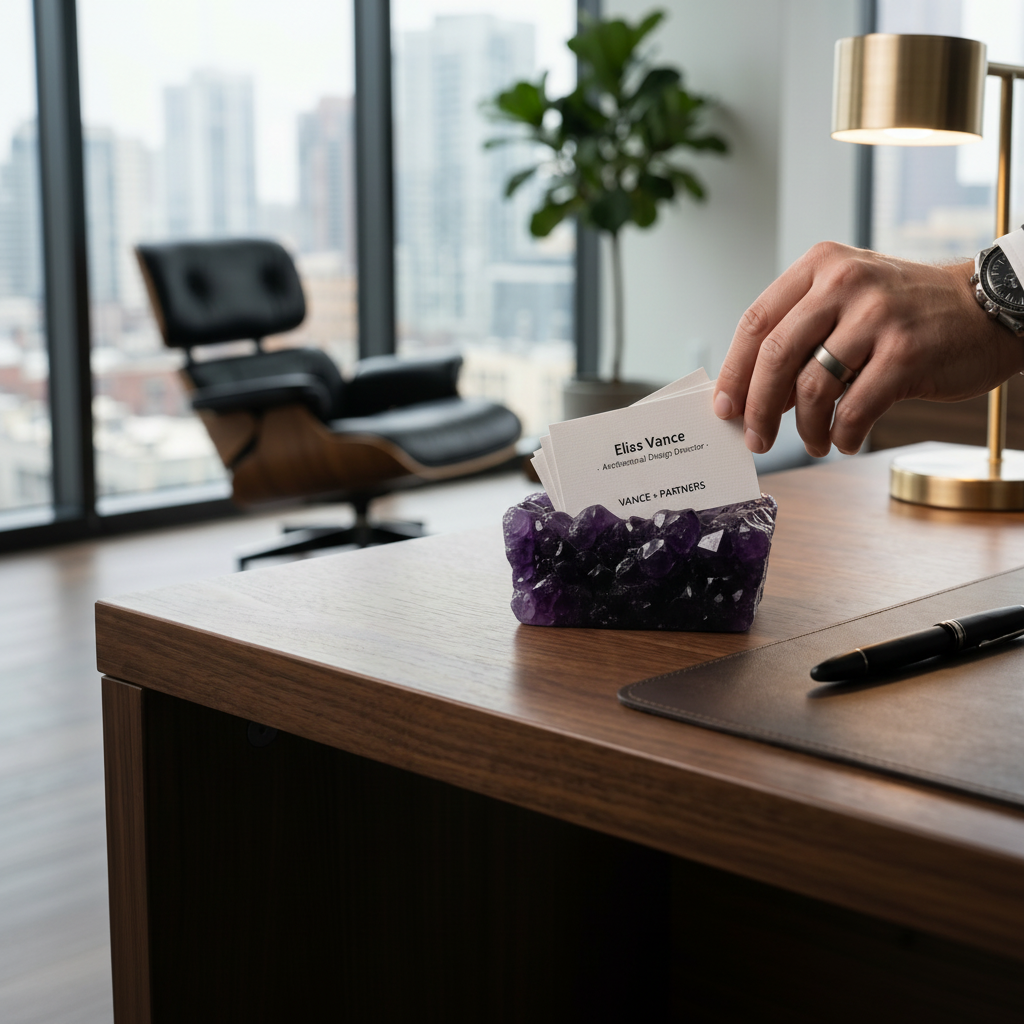 Rock-Solid Business Card Holder