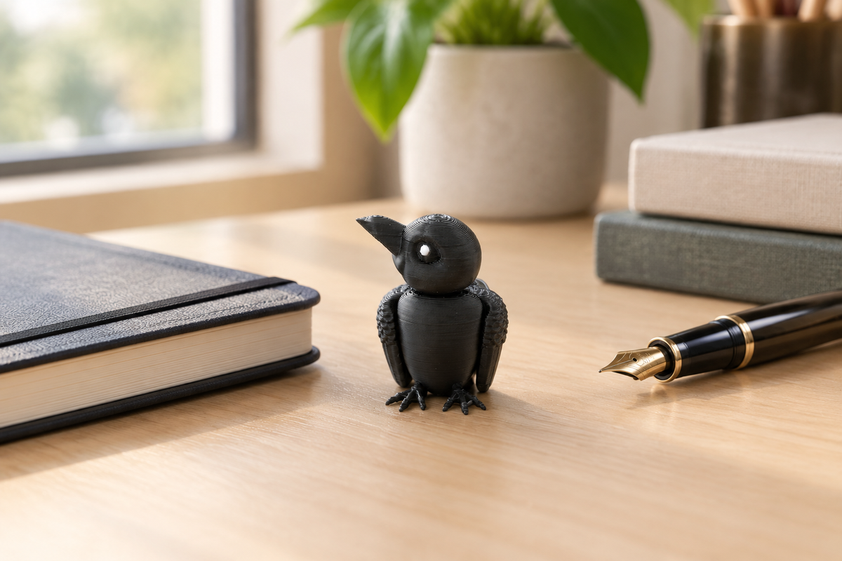 Raven - Articulated Keychain Figure