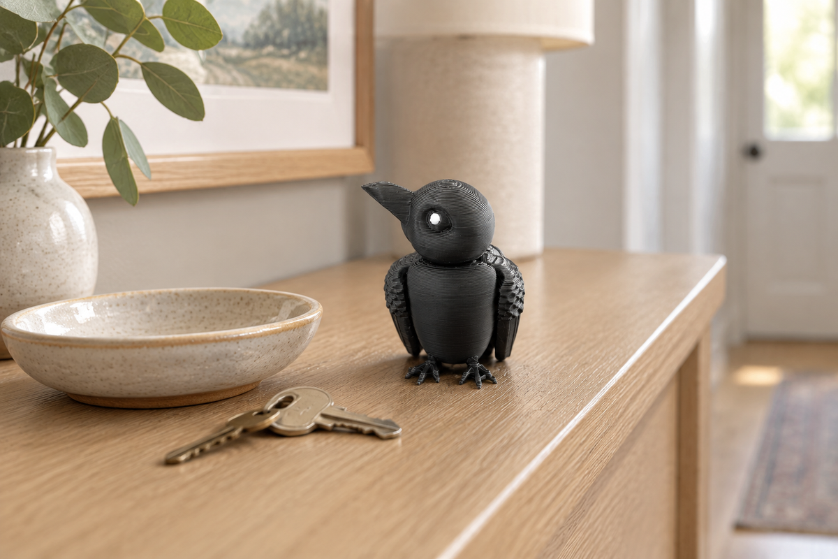 Raven - Articulated Keychain Figure
