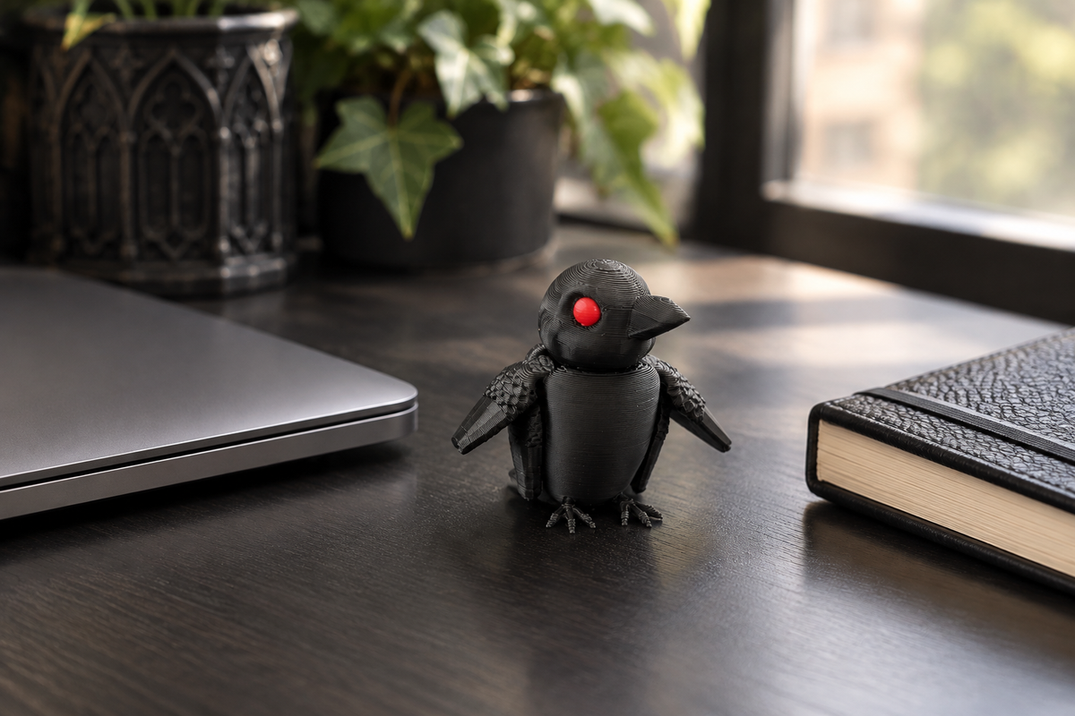 Raven - Articulated Keychain Figure