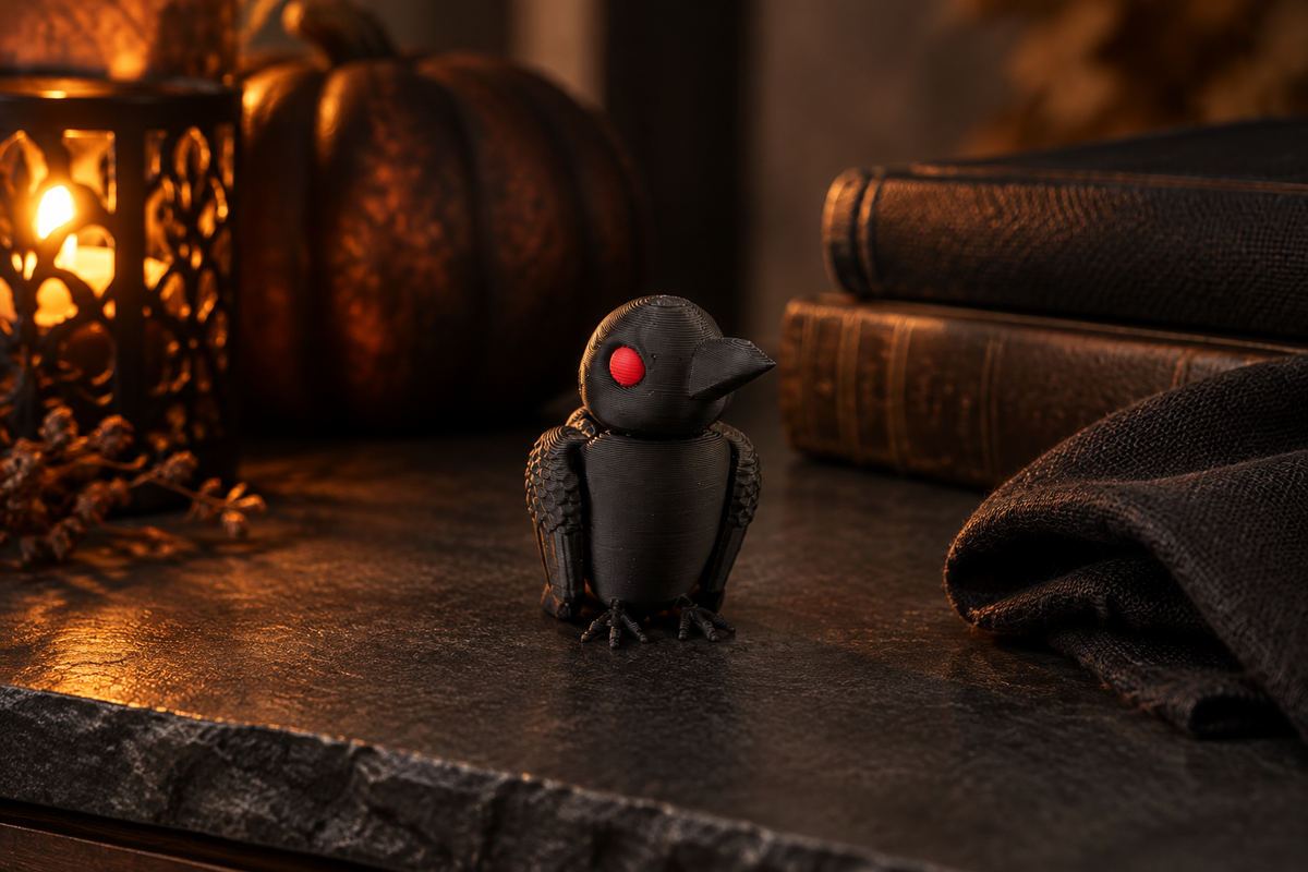 Raven - Articulated Keychain Figure